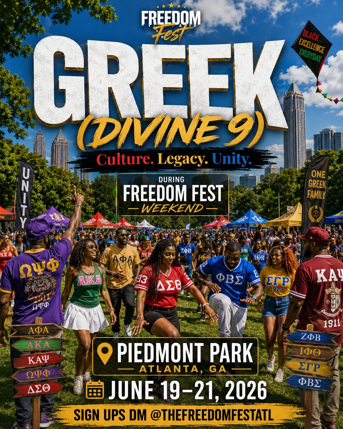 Divine 9 Greek Yard